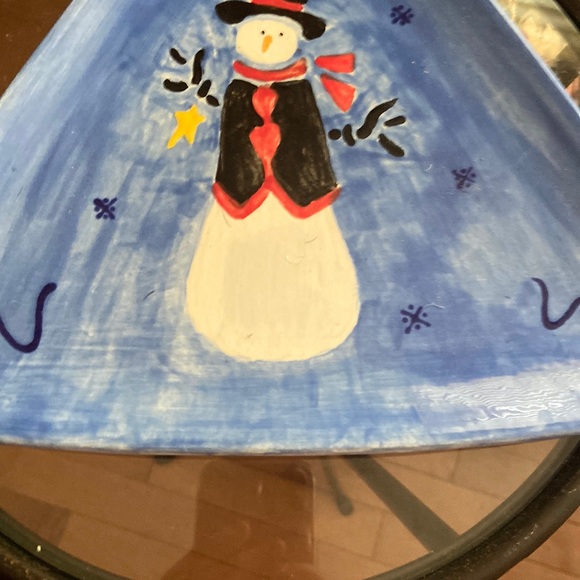 Holiday Snowman Serving Plate - Picture 3 of 4